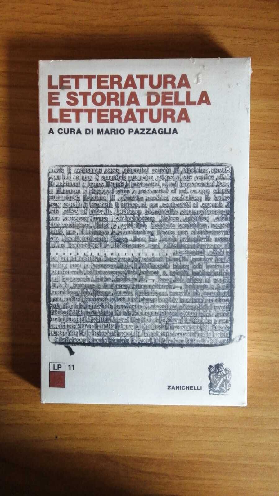 Letteratura e storia della letteratura - copertina