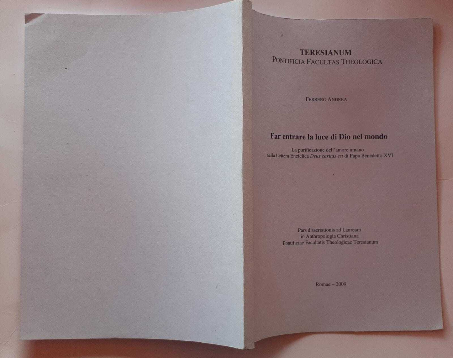 Far entrare la luce di Dio nel mondo - copertina