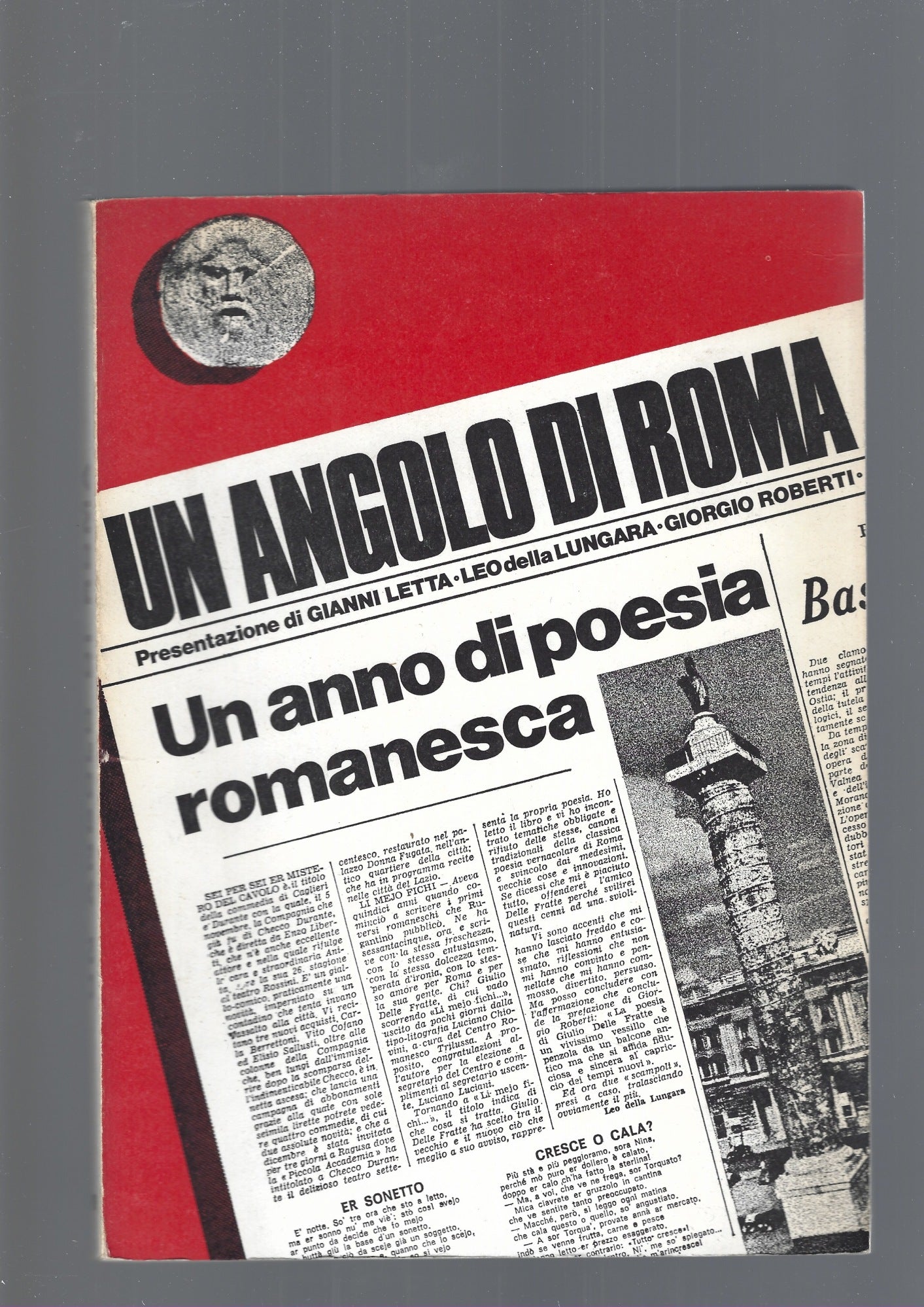UN ANGOLO DI ROMA, UN ANNO DI POESIA ROMANESCA - copertina