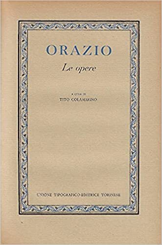 Le Opere, a cura di Tito Colamarino - copertina