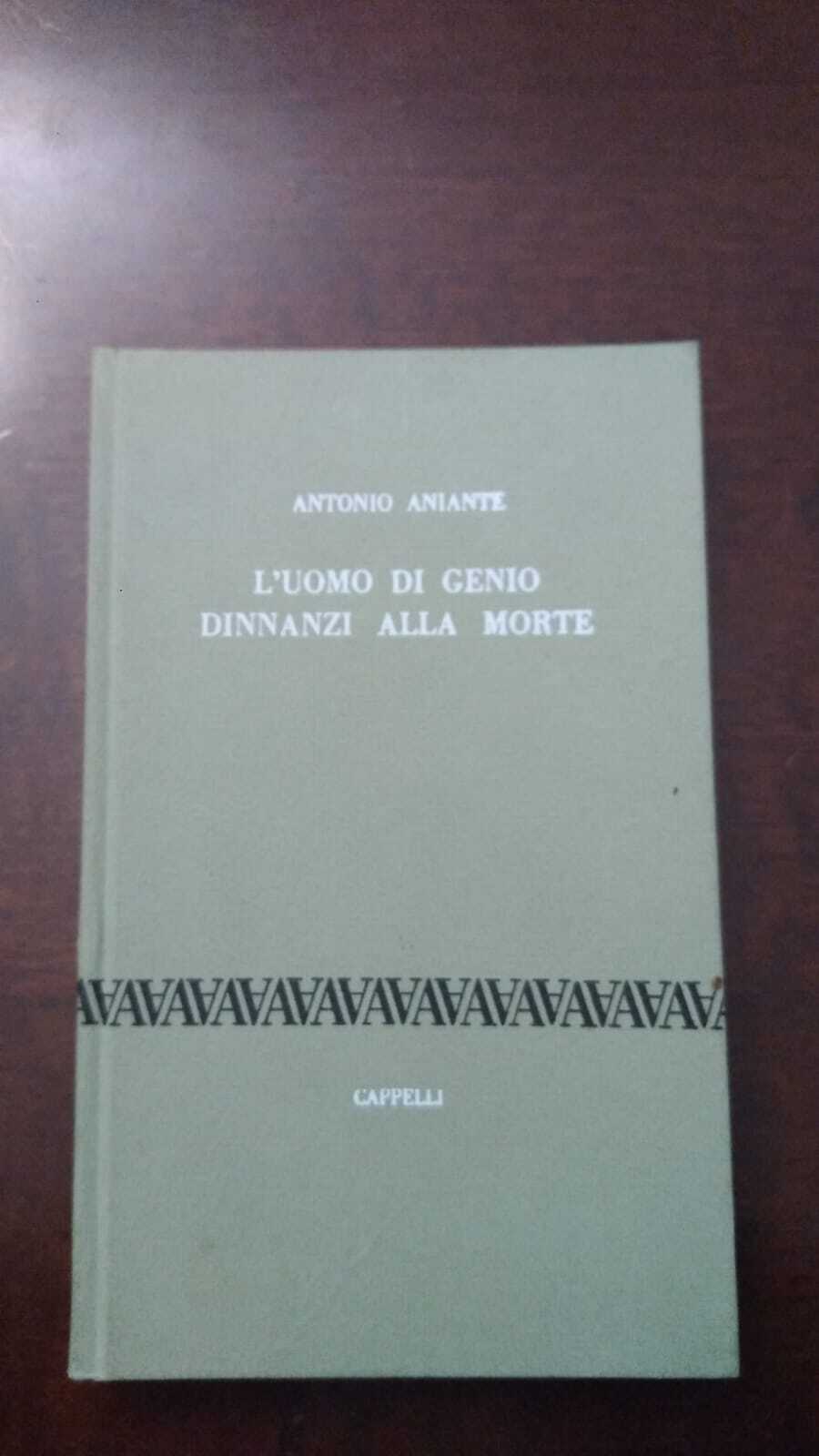 L'uomo di genio dinnanzi alla morte - copertina