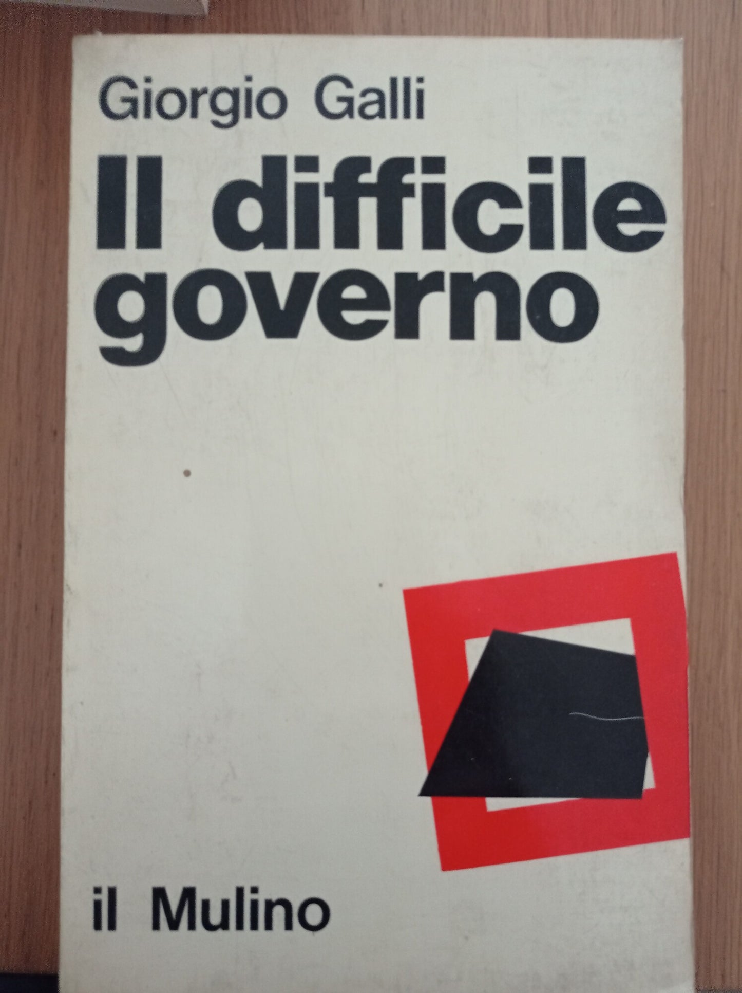 Il difficile governo - copertina