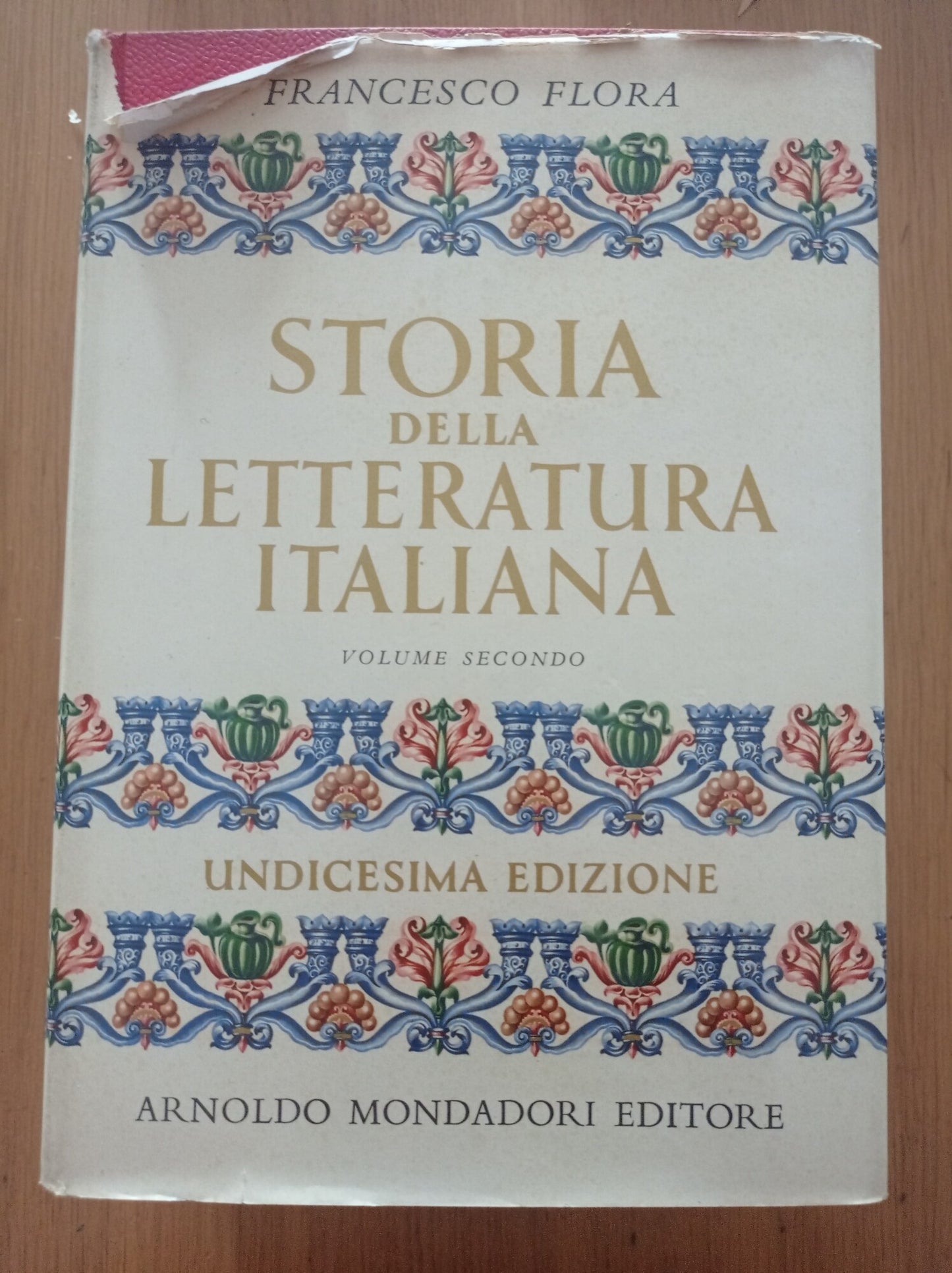 Storia della letteratura italiana Vol. II - copertina
