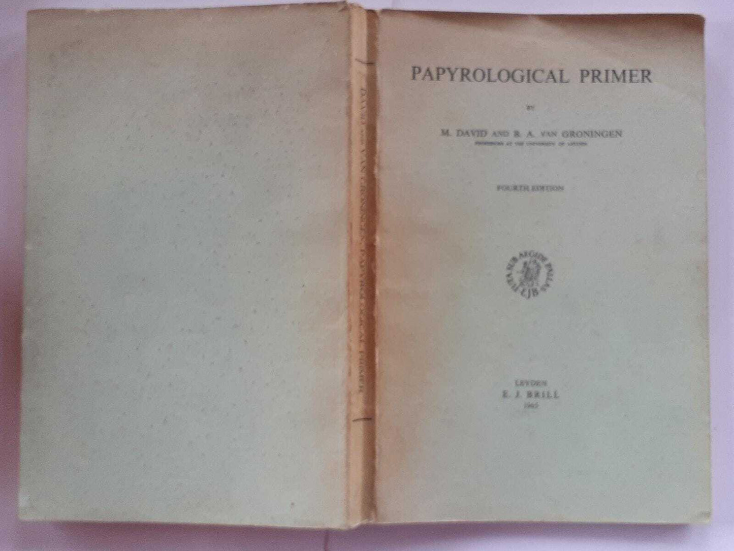 Papyrological primer - copertina