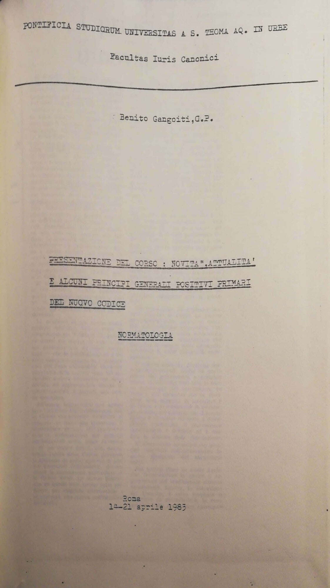 Novità, attualità e alcuni principi generali positivi primari del nuovo codice - copertina