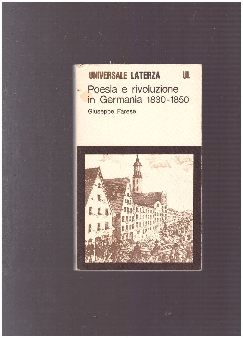 POESIA E RIVOLUZIONE IN GERMANIA 1830-1850 - copertina