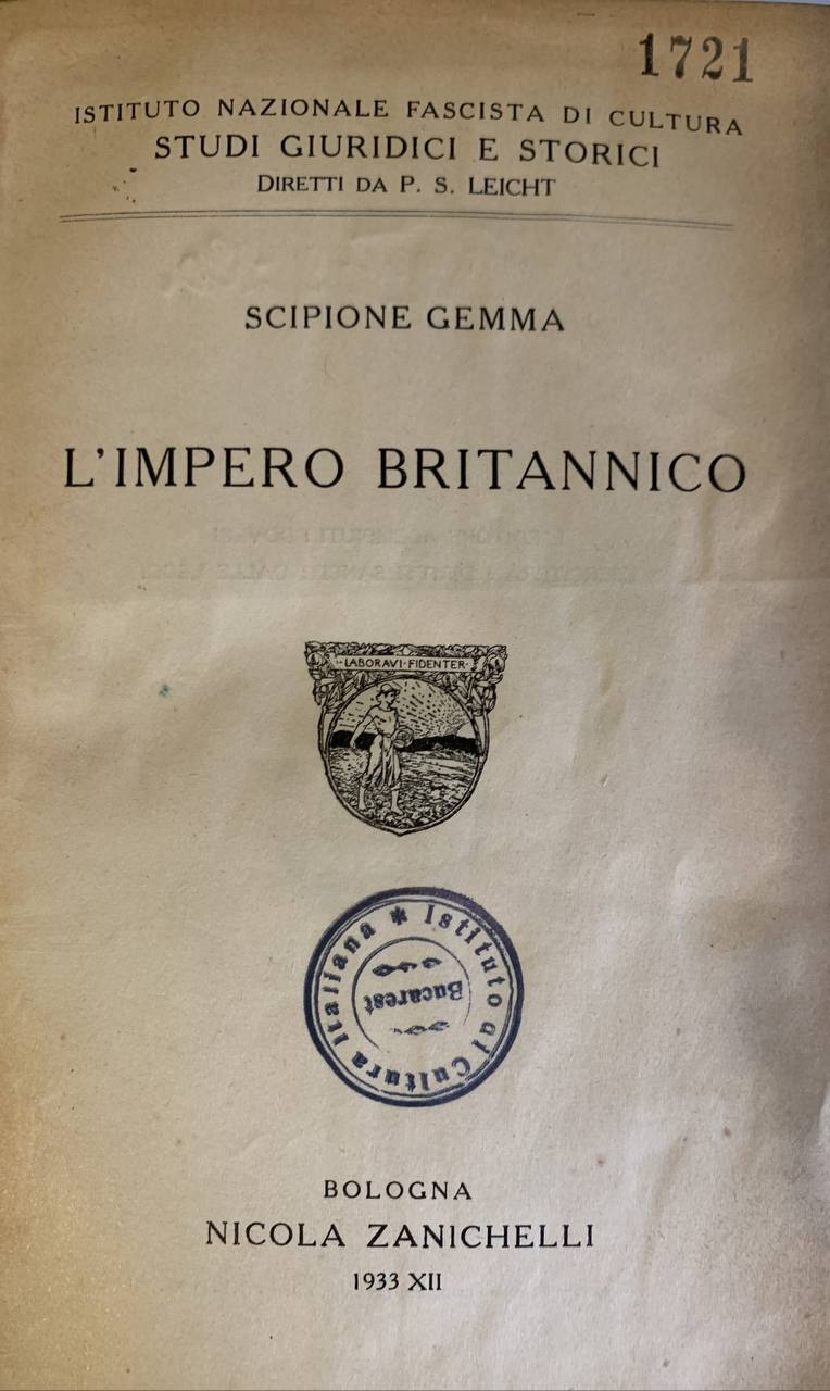 L'impero britannico - copertina