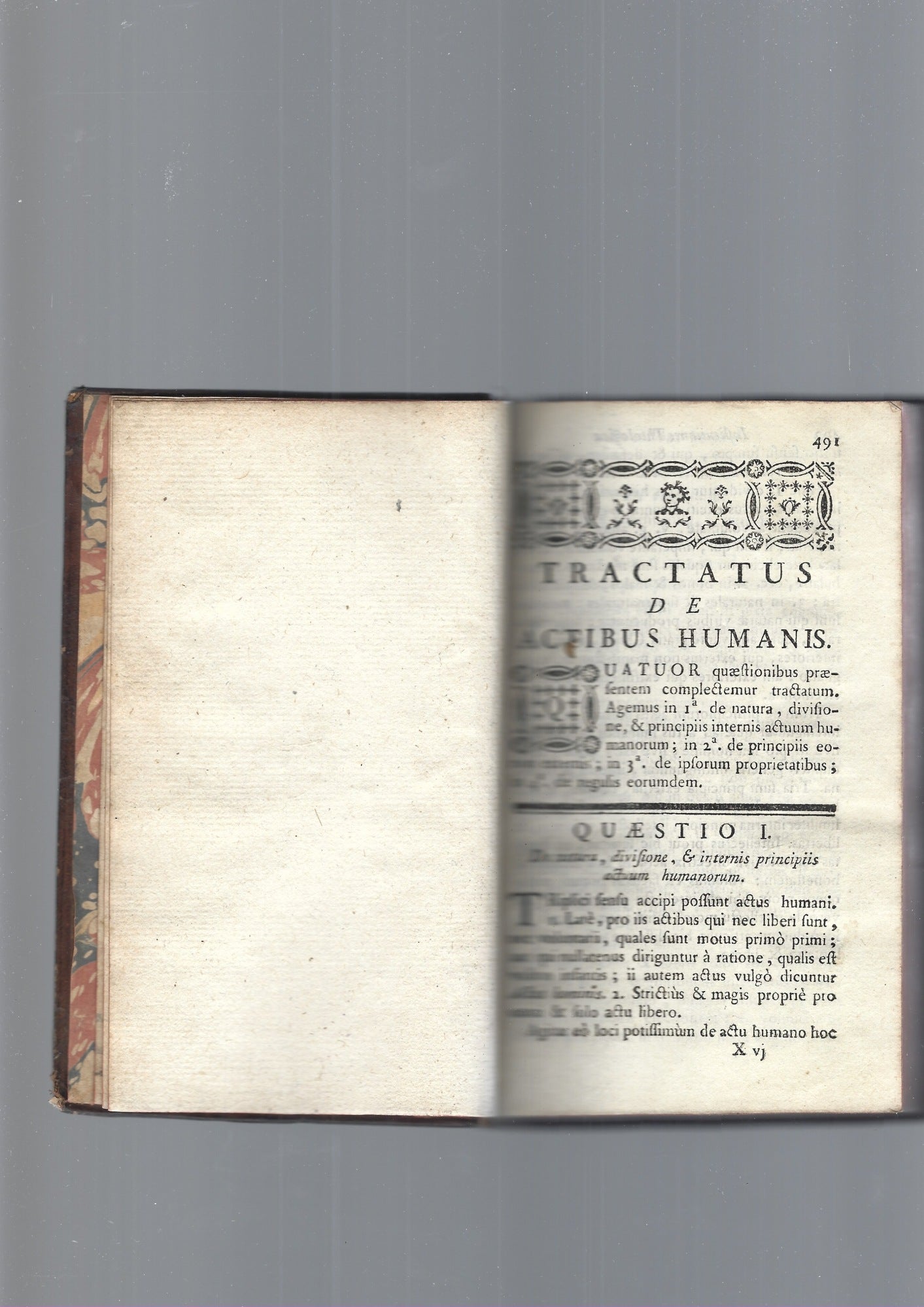 TRACTATUS DE ACTIBUS HUMANIS - copertina