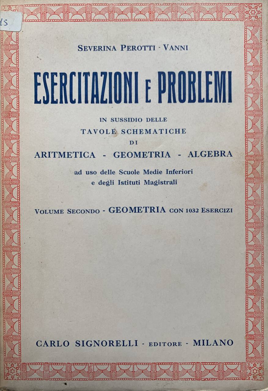 Esercitazioni e problemi. Volume secondo - Geometria - copertina