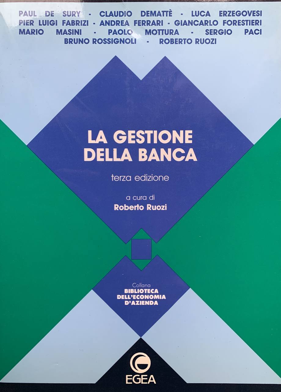 La gestione della banca - copertina