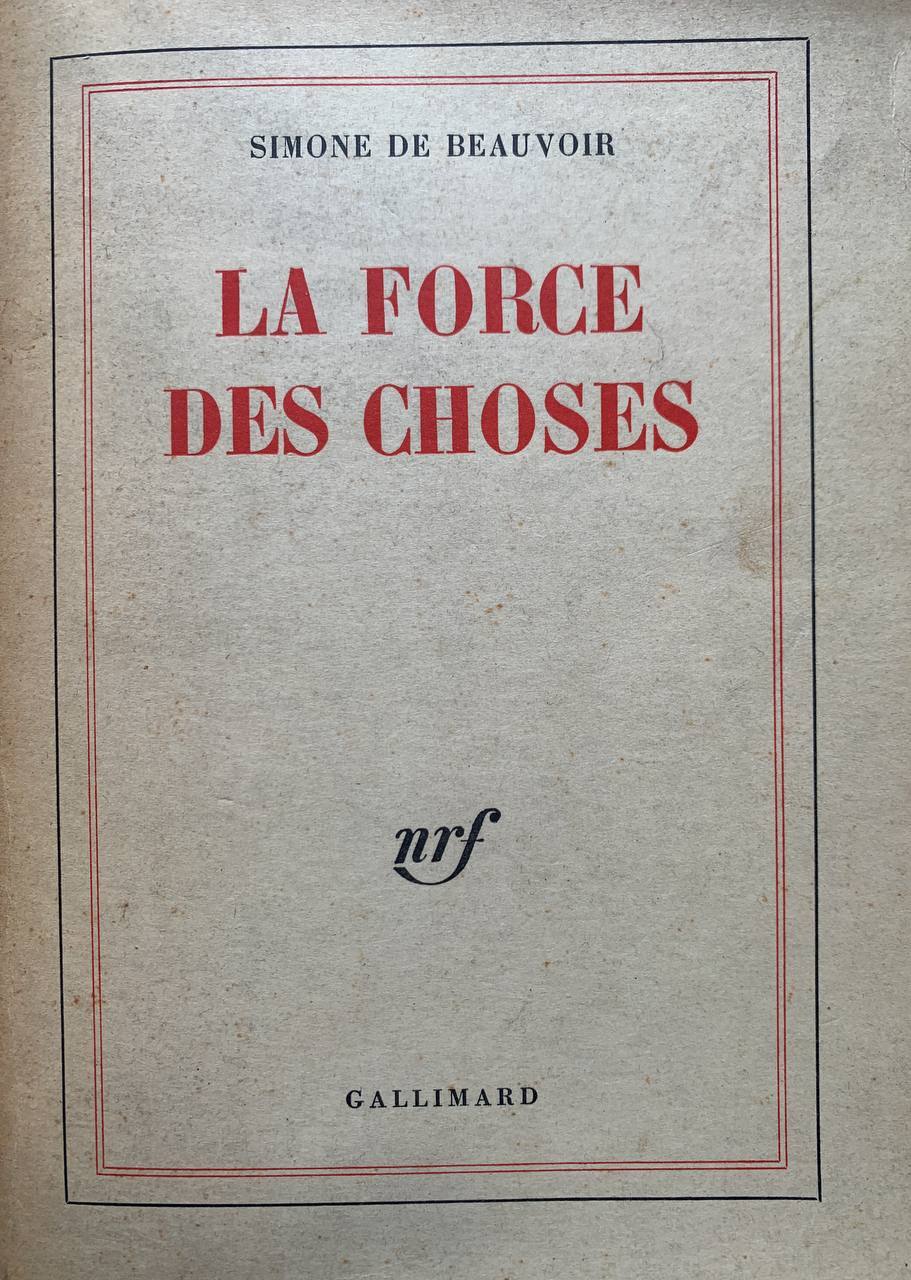 La force des choses - copertina