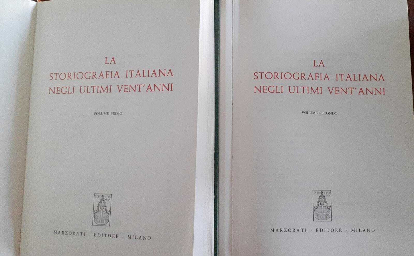 La storiografia italiana negli ultimi vent'anni. Volume I II - copertina