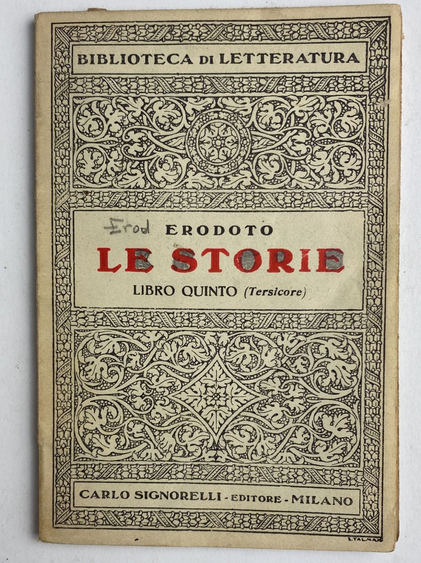 Le storie. Libro quinto - copertina