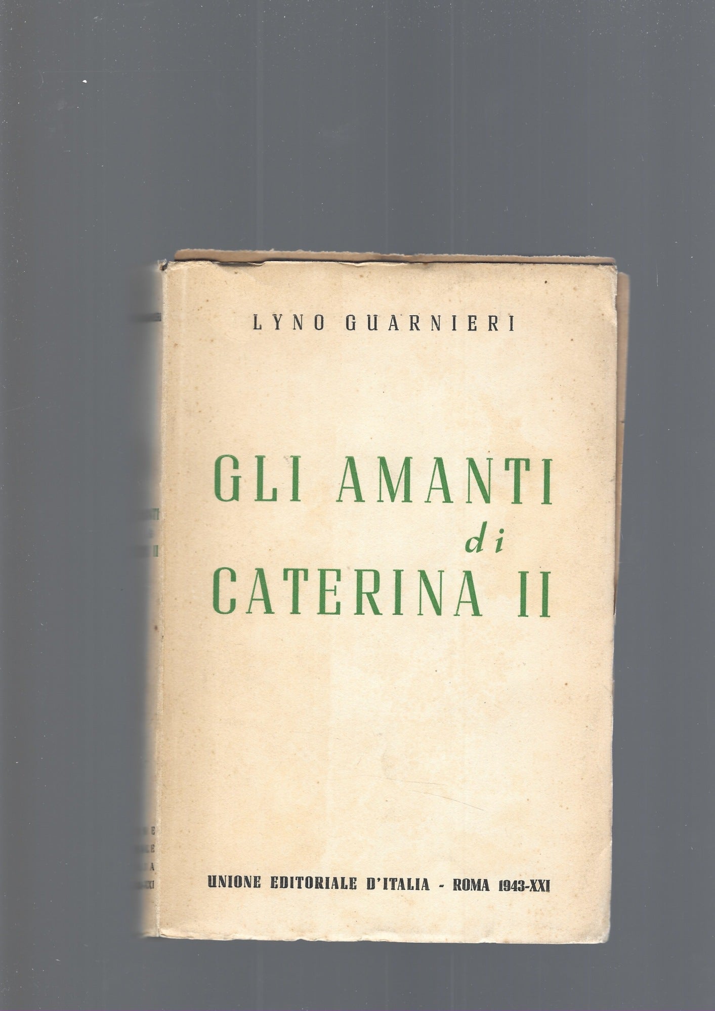 GLI AMANTI DI CATERINA II - copertina