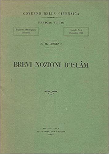 Brevi nozioni d'Islam - copertina