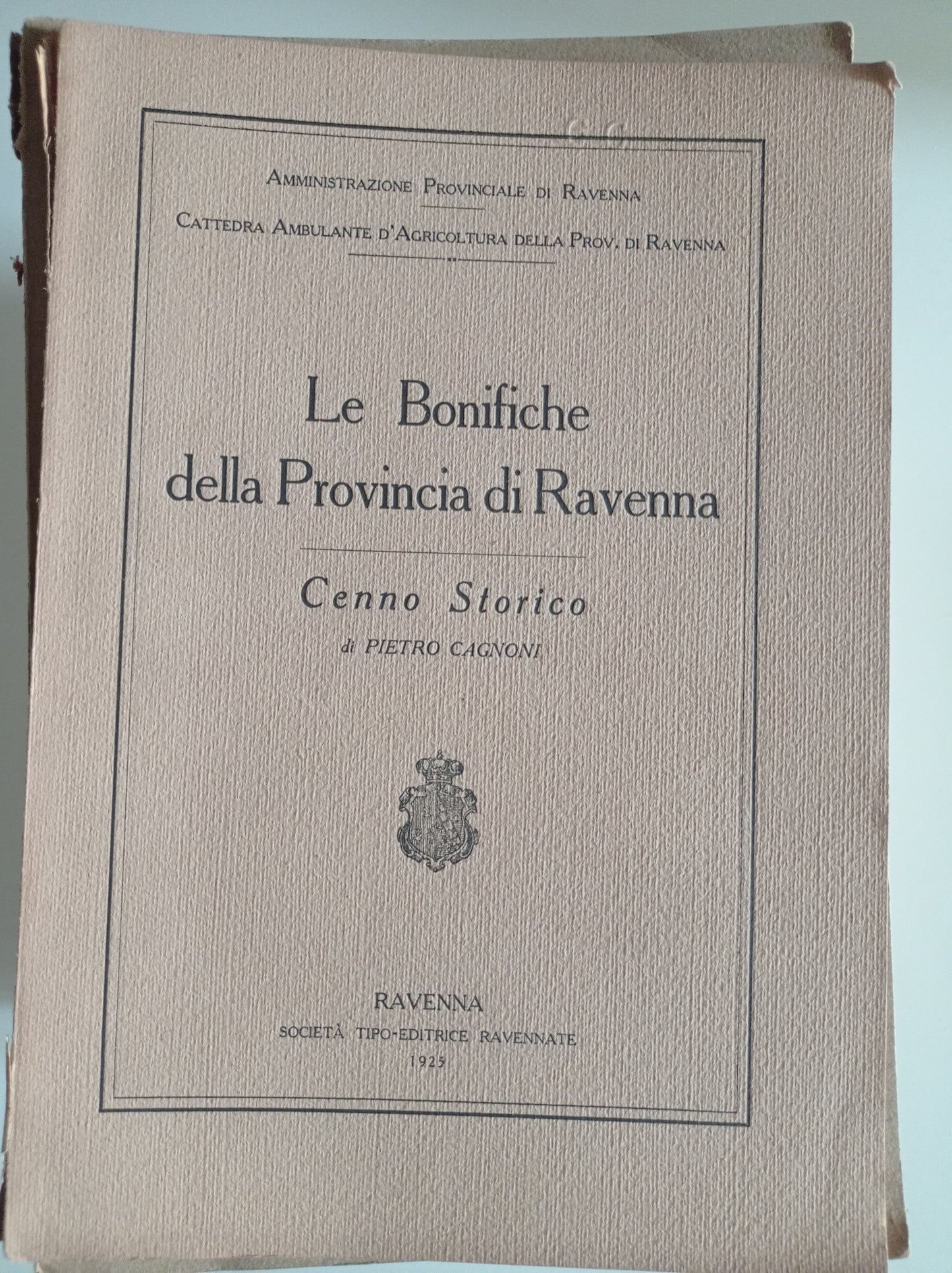 Le Bonifiche della Provincia di Ravenna - copertina