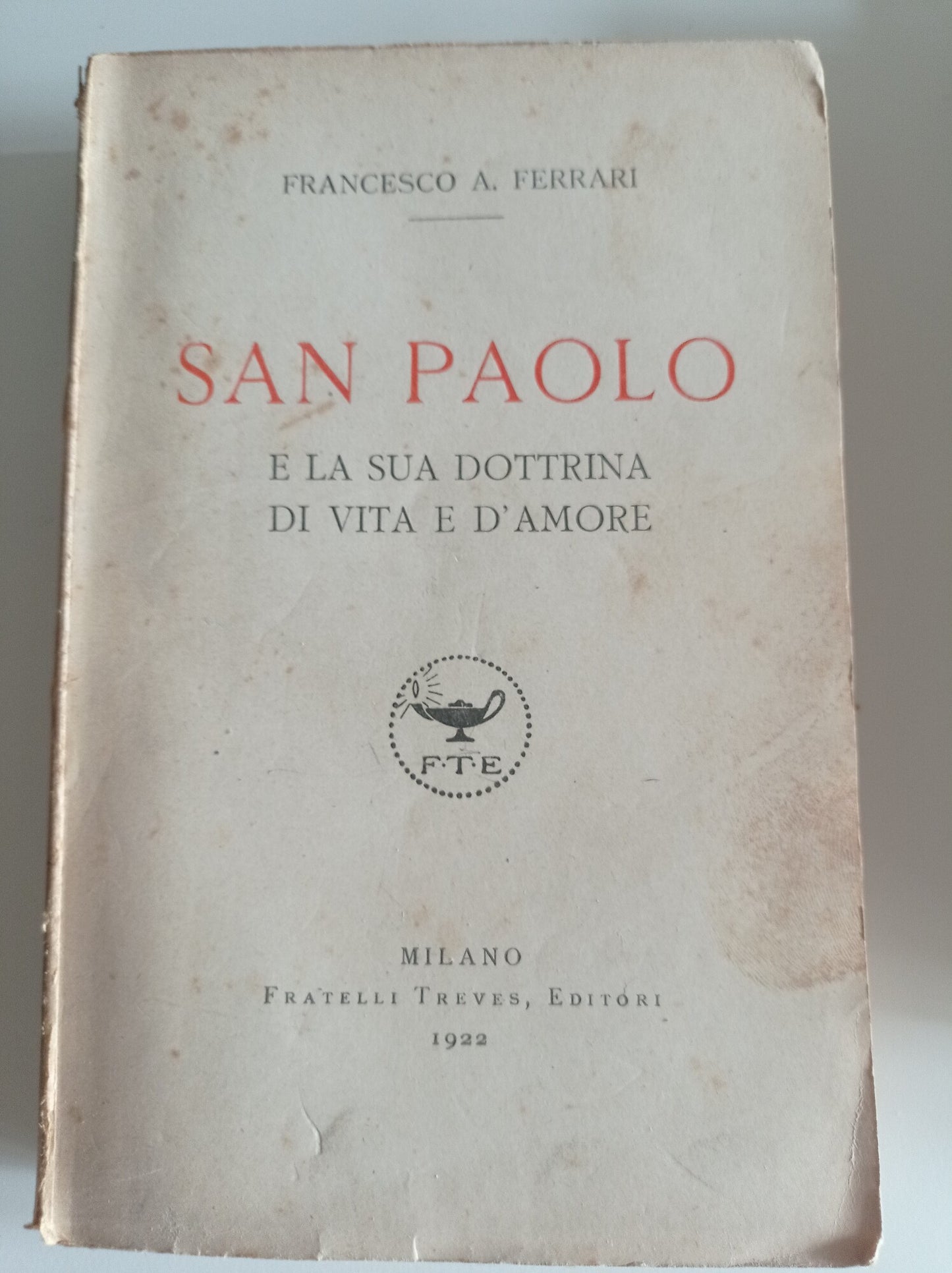 SAN PAOLO e la sua dottrina di vita e d'amore - copertina