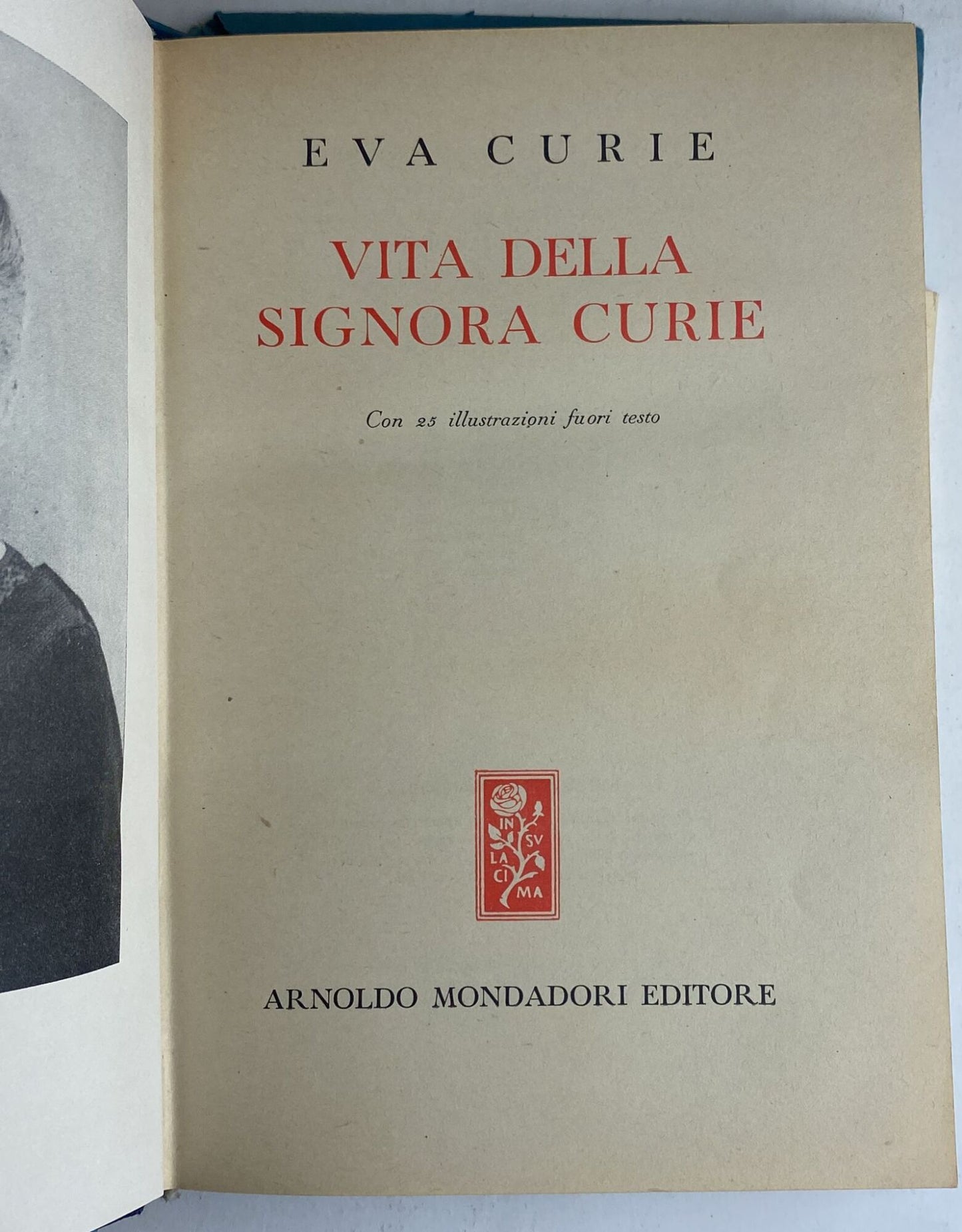 Vita della signora Curie - copertina