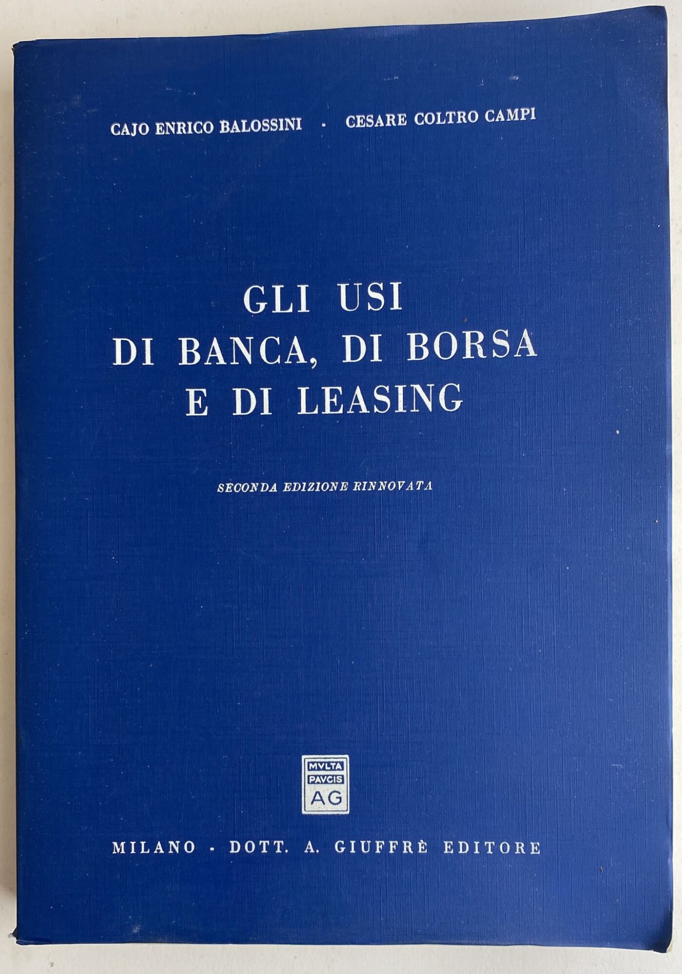 Gli usi di banca, di borsa e di leasing - copertina