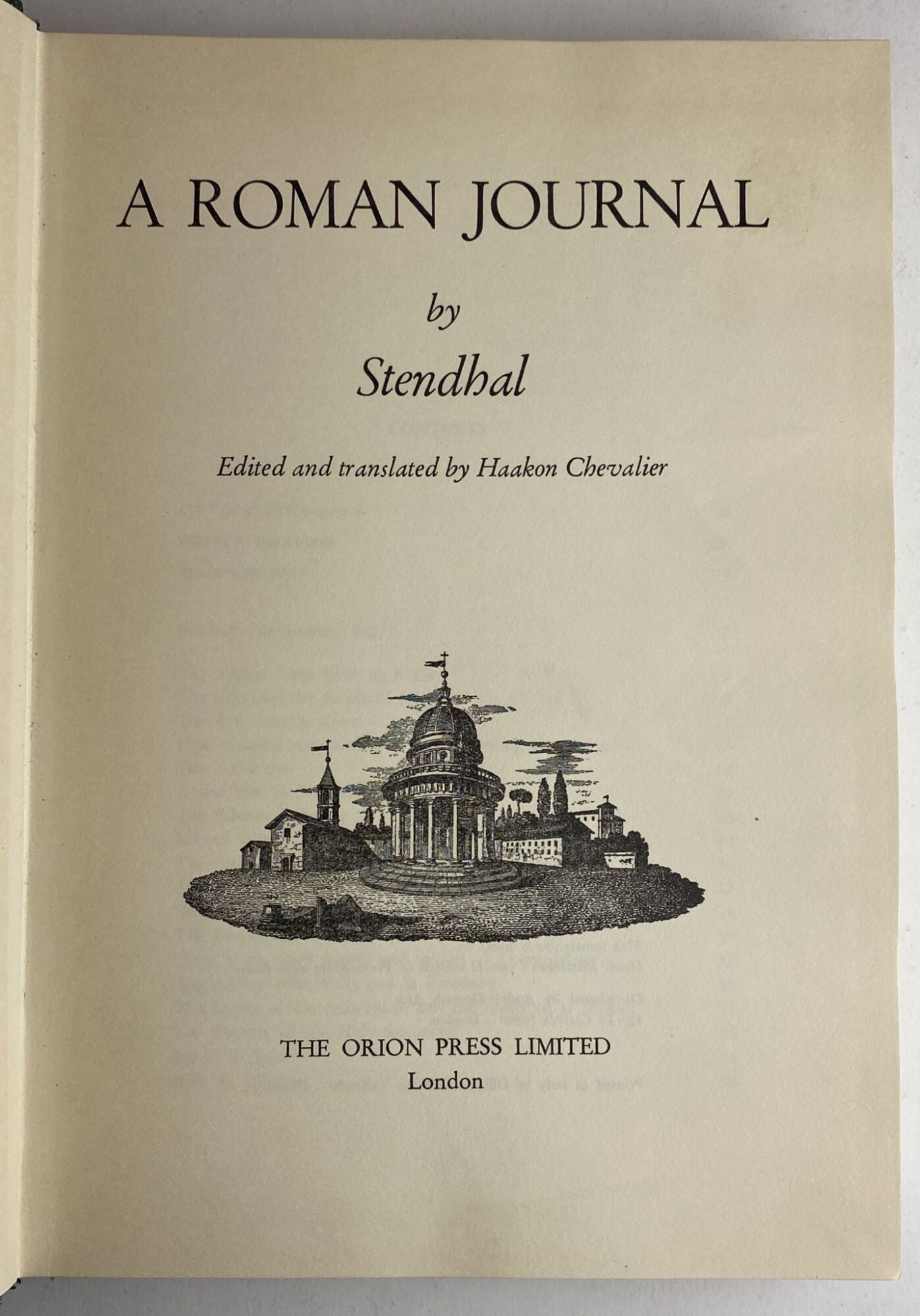 A Roman Journal by Stendhal - copertina
