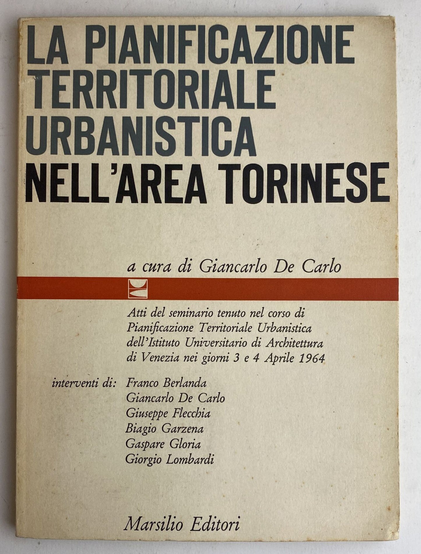 La pianificazione territoriale urbanistica nell'area torinese - copertina