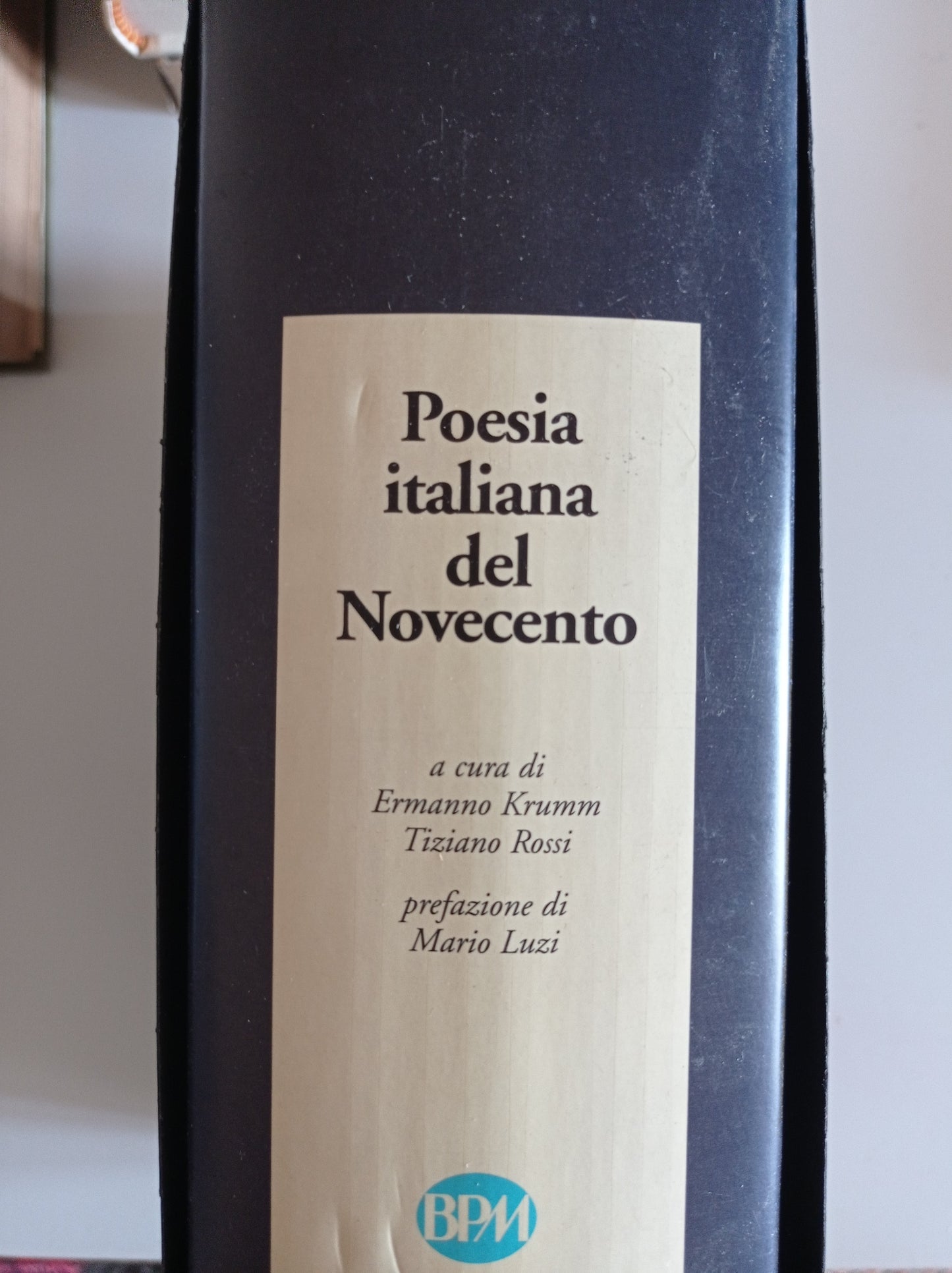Poesia italiana del Novecento - copertina