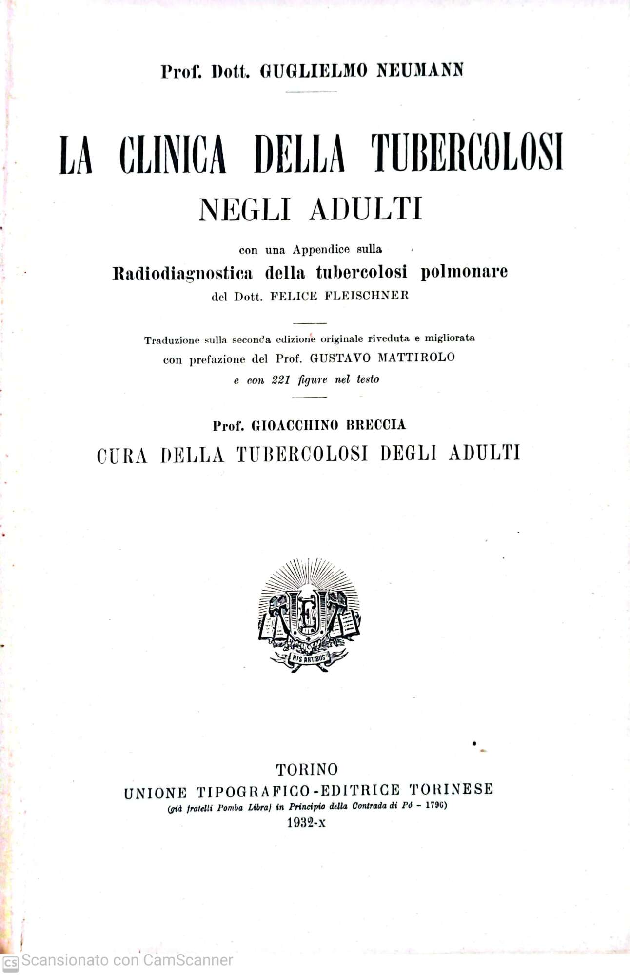La clinica della tubercolosi negli adulti - copertina