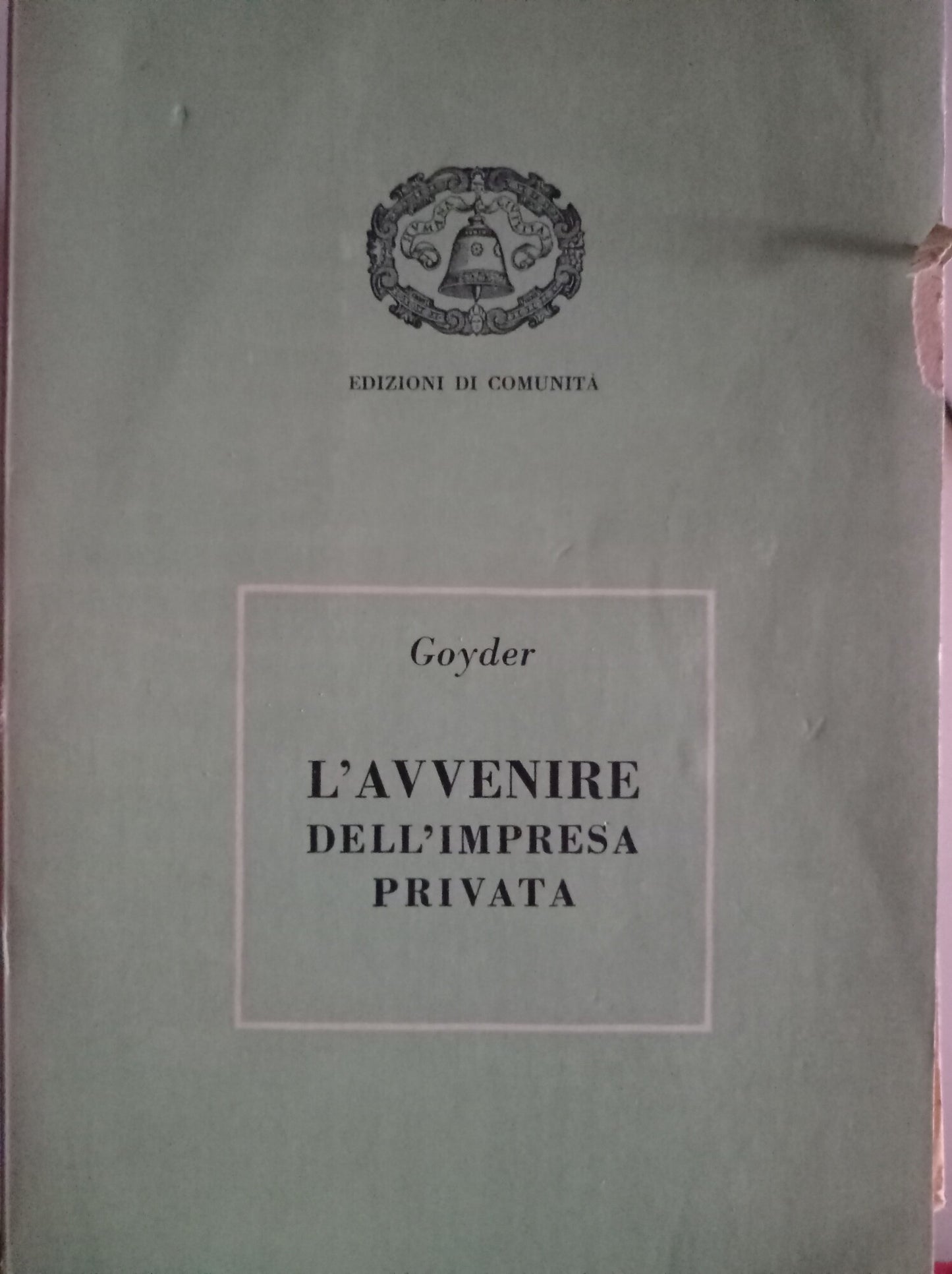 L'avvenire dell'impresa privata - copertina