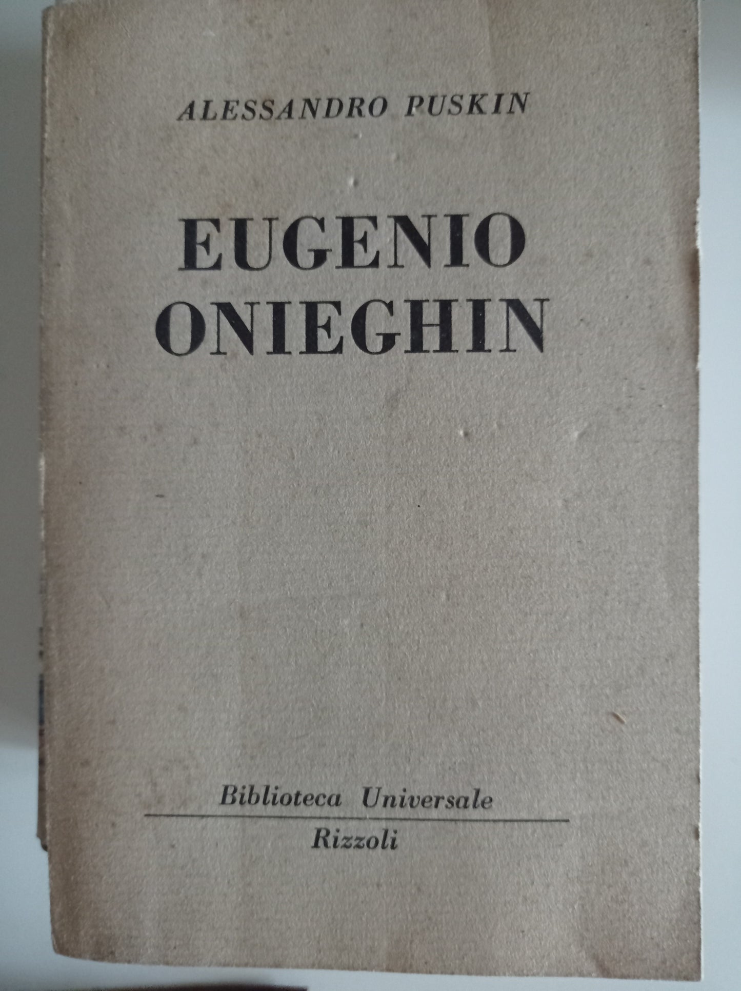 Eugenio Onieghin - copertina