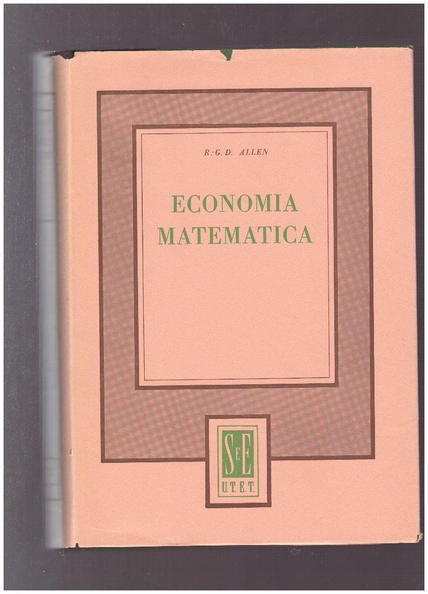 ECONOMIA MATEMATICA - copertina