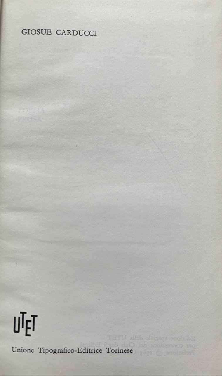 Poesia - Prosa - copertina