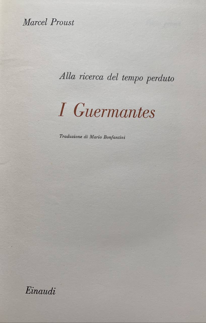 I Guermantes - copertina