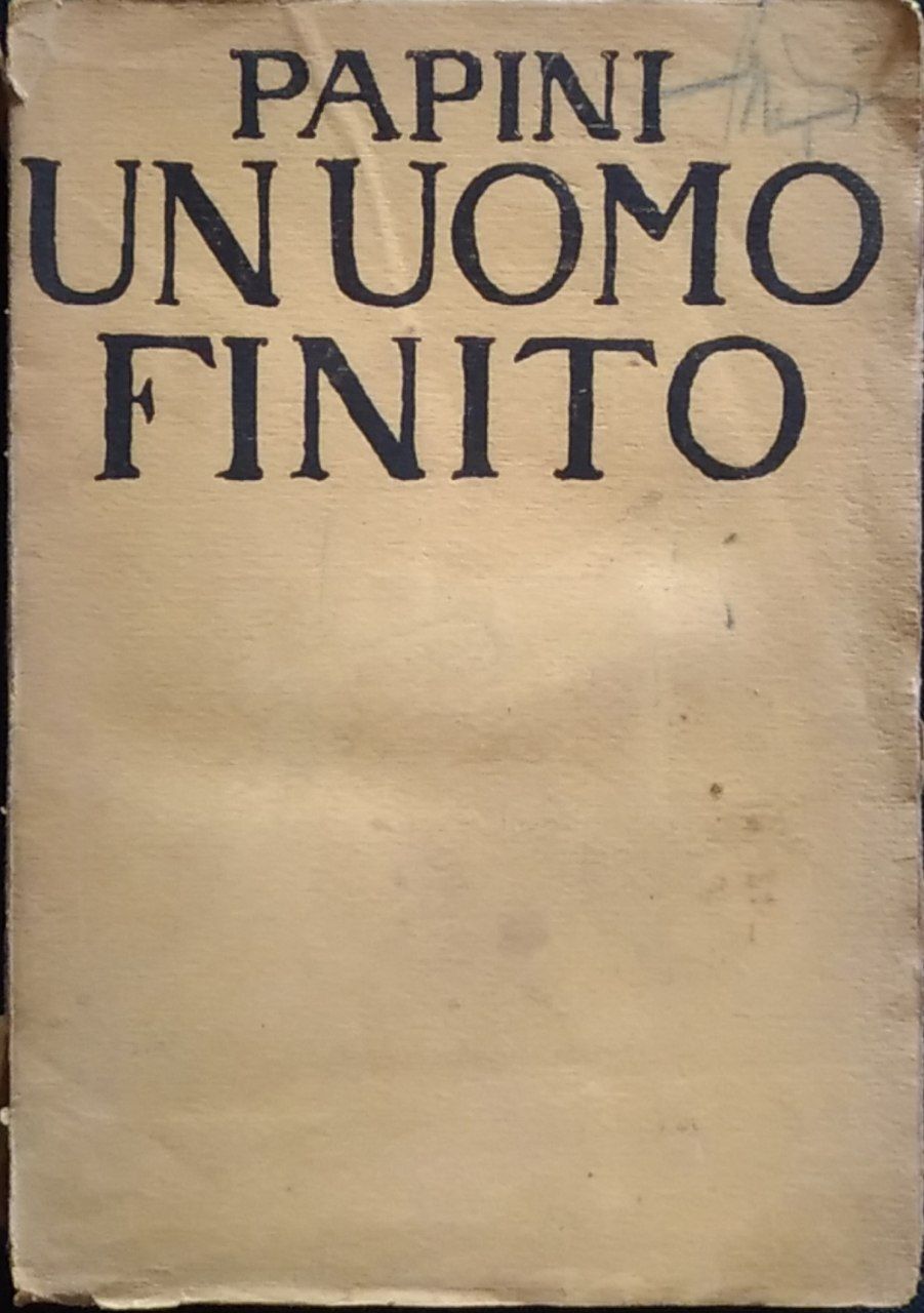 Un uomo finito - copertina