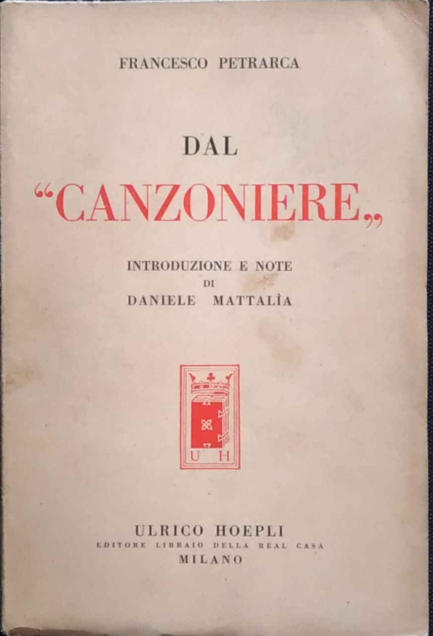 Dal Canzoniere - copertina
