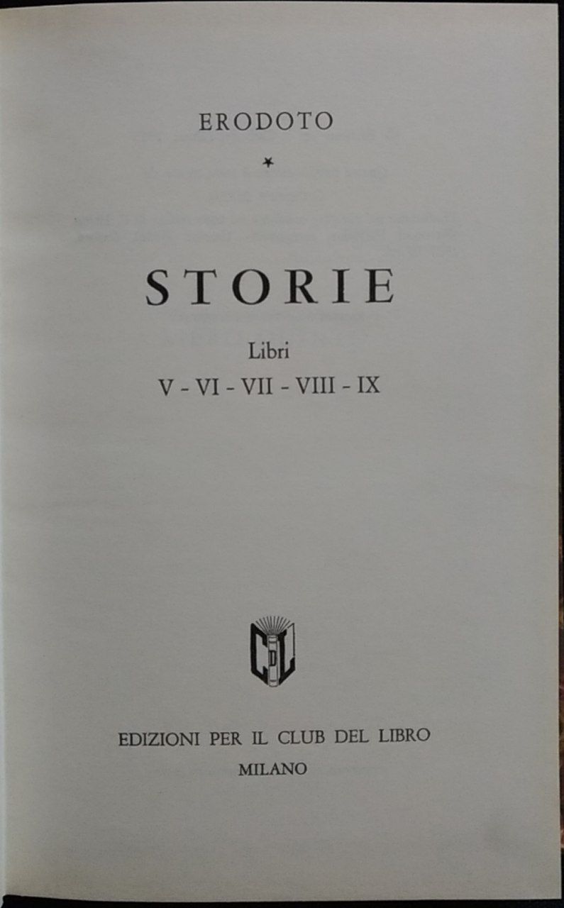 Storie I e II - copertina