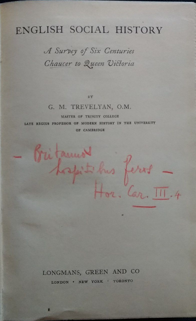 English social history - copertina