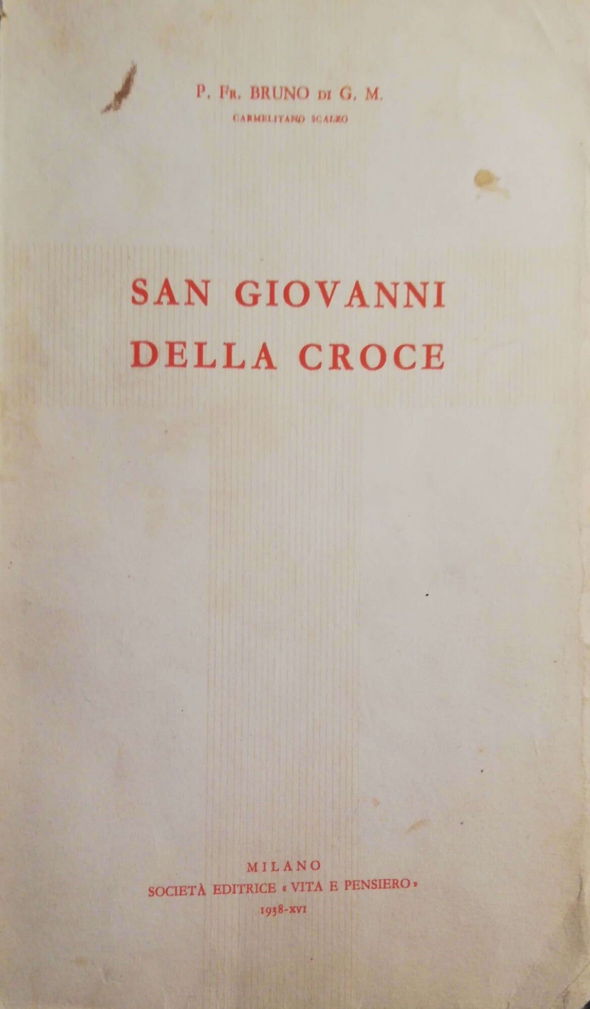 San Giovanni della Croce - copertina
