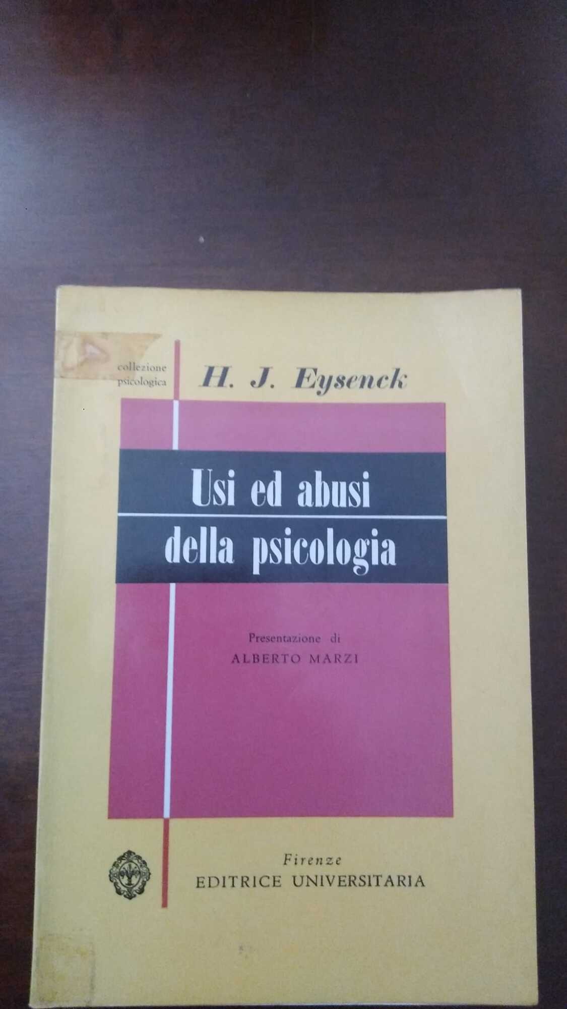 Uso ed abusi della psicologia - copertina