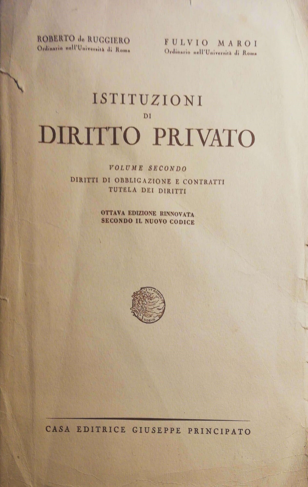 Istituzioni di Diritto Privato - copertina
