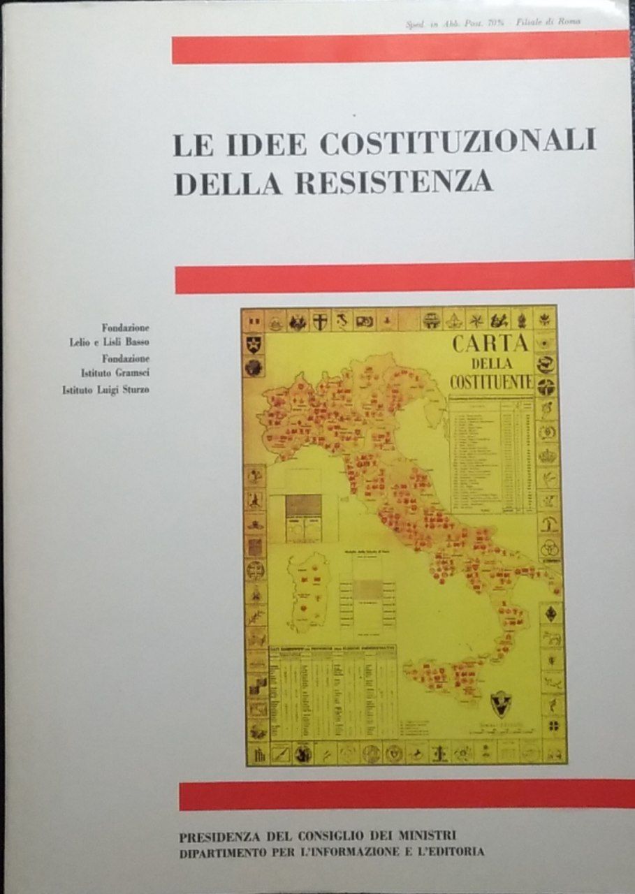 Le idee costituzionali della resistenza - copertina
