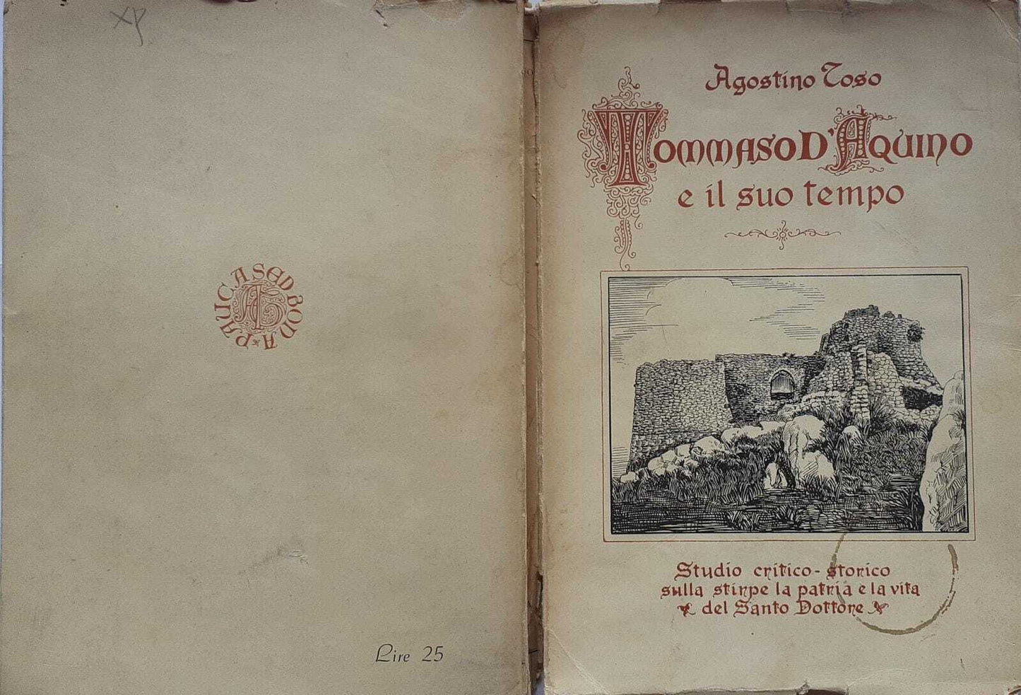 Tommaso d' Aquino e il suo tempo - copertina