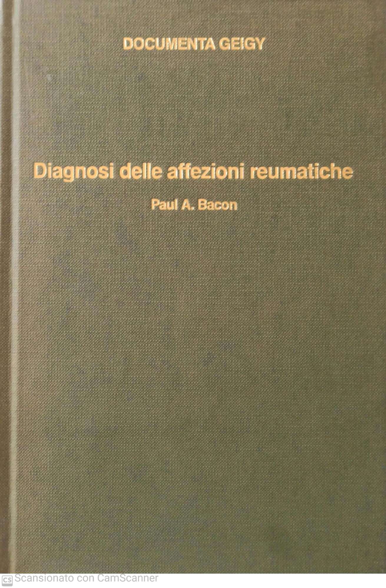 Diagnosi delle affezioni reumatiche - copertina