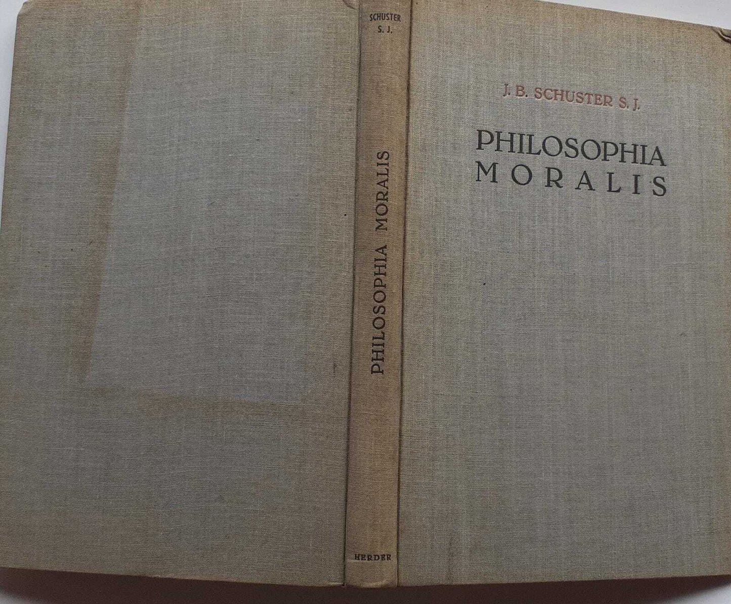 Philosophia moralis in usum scholarum - copertina