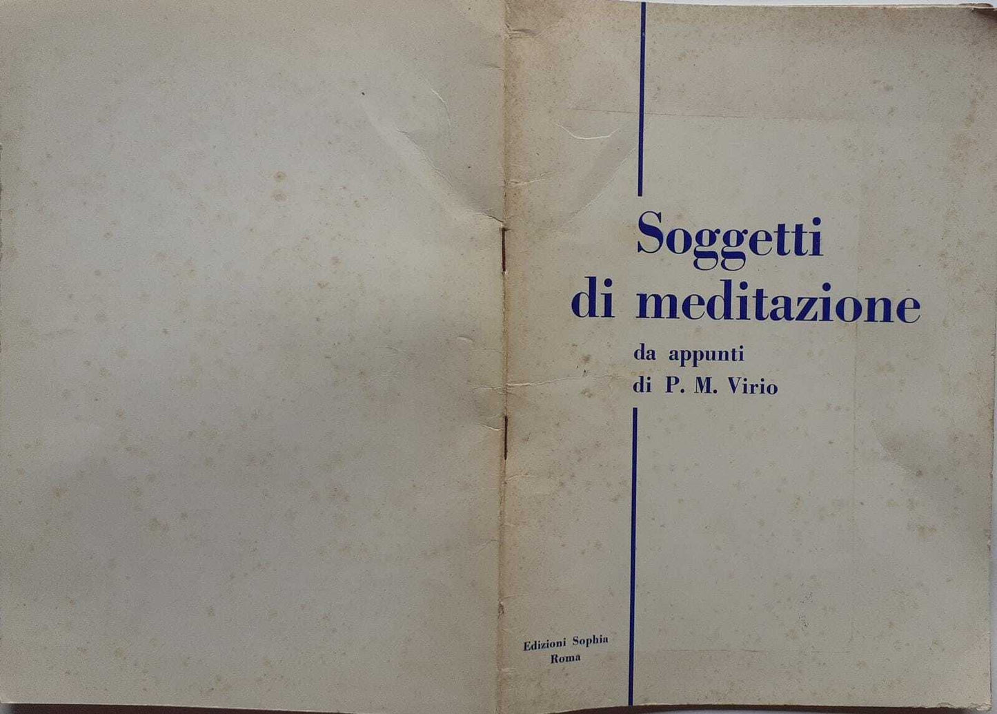 Soggetti di meditazione - copertina