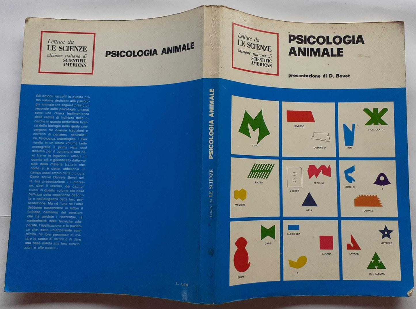 Psicologia animale. Letture da LE SCIENZE - copertina