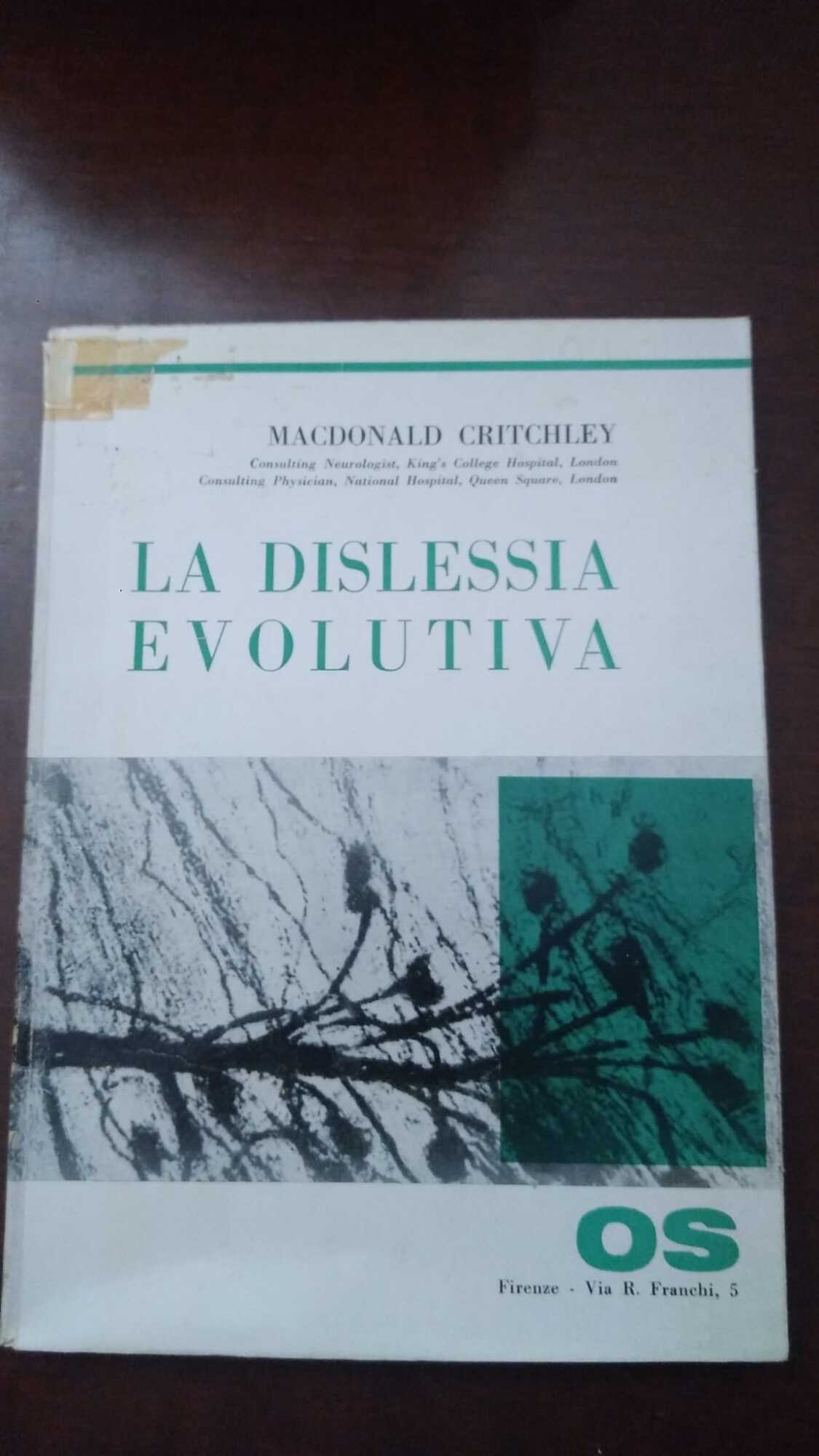 La dislessia evolutiva - copertina