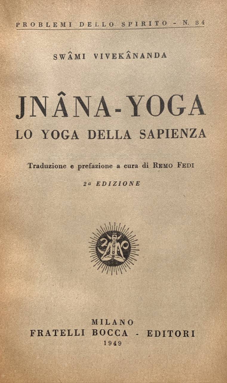 Jnana-yoga. Lo yoga della sapienza - copertina