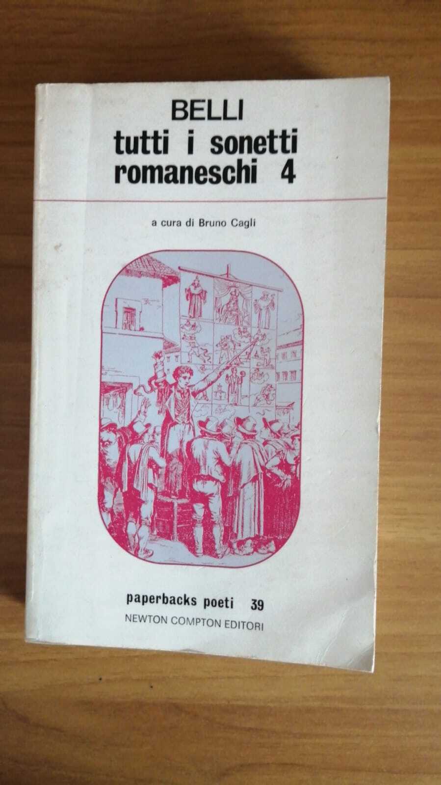 Tutti i sonetti romaneschi Vol. 4, a cura di Bruno Cagli - copertina