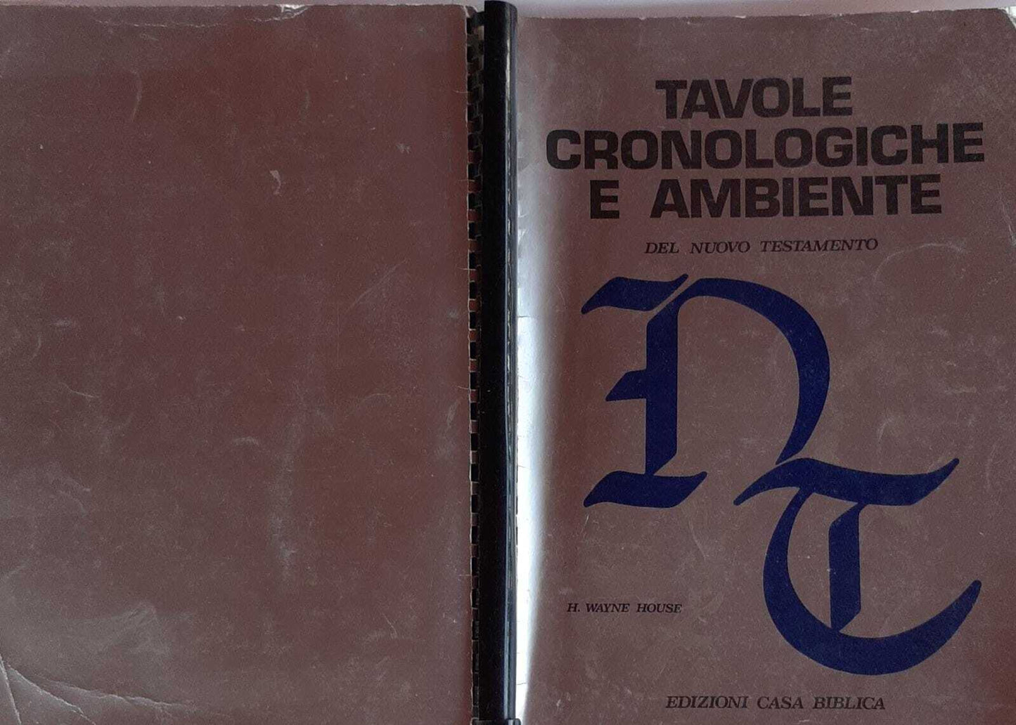 Tavole cronologiche e ambiente del nuovo testamento - copertina