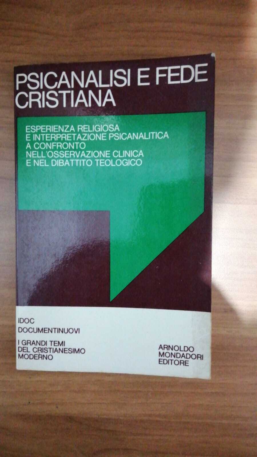Psicoanalisi e fede cristiana - copertina